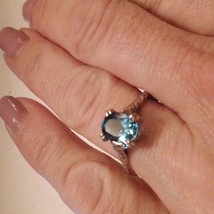 London blue topaz ring